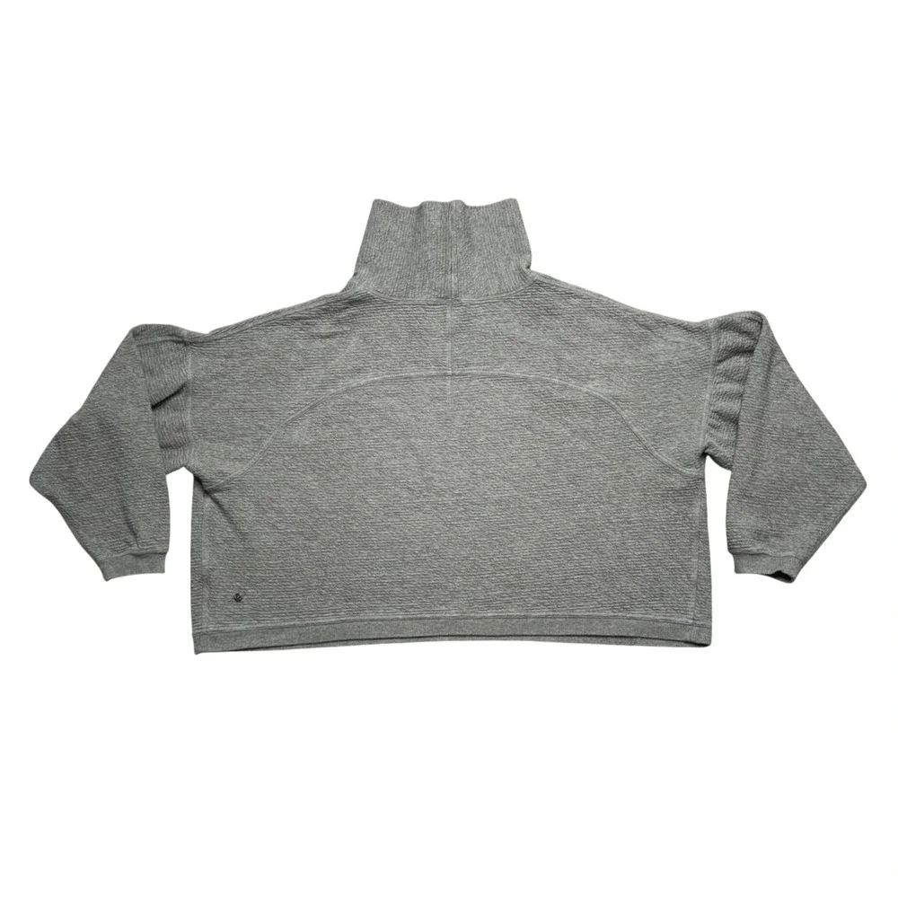 Lululemon Peaceful Moments Texture Turtleneck Pullover Women L/XL Oversized Boxy